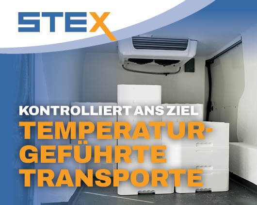 Temperaturgeführter Transport mit STEX – Kühlfahrzeug für temperaturempfindliche Waren